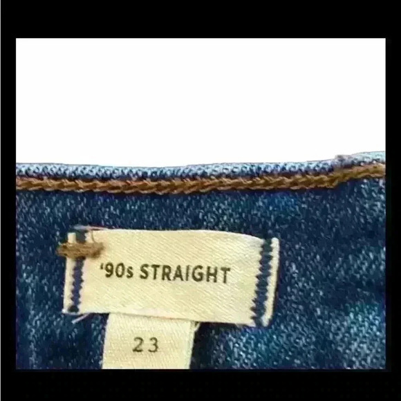Madewell Jeans  90s Straight Jean Size 23 Mercer Wash NWOT - Picture 3 of 4